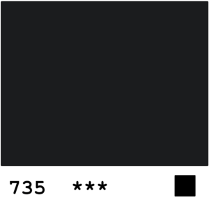 Rembrandt akryyli 40ml 735 Oxide Black 40ml