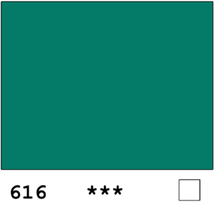 Rembrandt akvarelli 616 Viridian