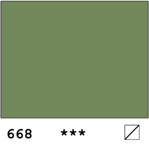 Rembrandt akvarelli 668 Chromium Oxide Green