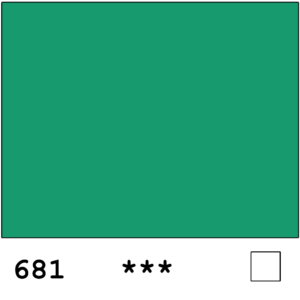 Rembrandt akvarelli 681 Phthalo Green Yellow