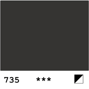 Rembrandt akvarelli 735 Oxide Black