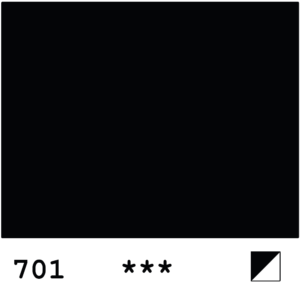 Rembrandt öljy 40ml 701 Ivory Black