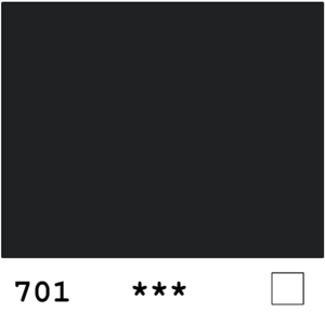 Van Gogh akvarellivarelli 701 Ivory Black