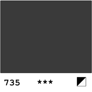 Van Gogh akvarellivarelli 735 Oxide Black