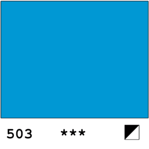 White Nights akvarelli 503 Ceruleum blue