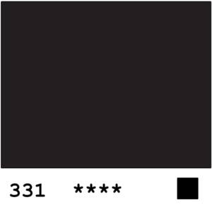 Winsor&Newton Professional akvarelli 331 Ivory black