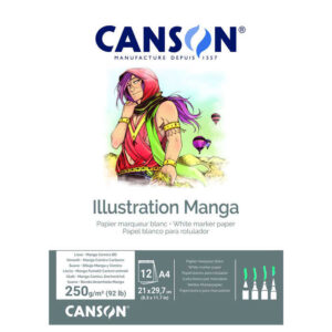 Canson Manga Illustration lehtiö tussipiirtämiseen