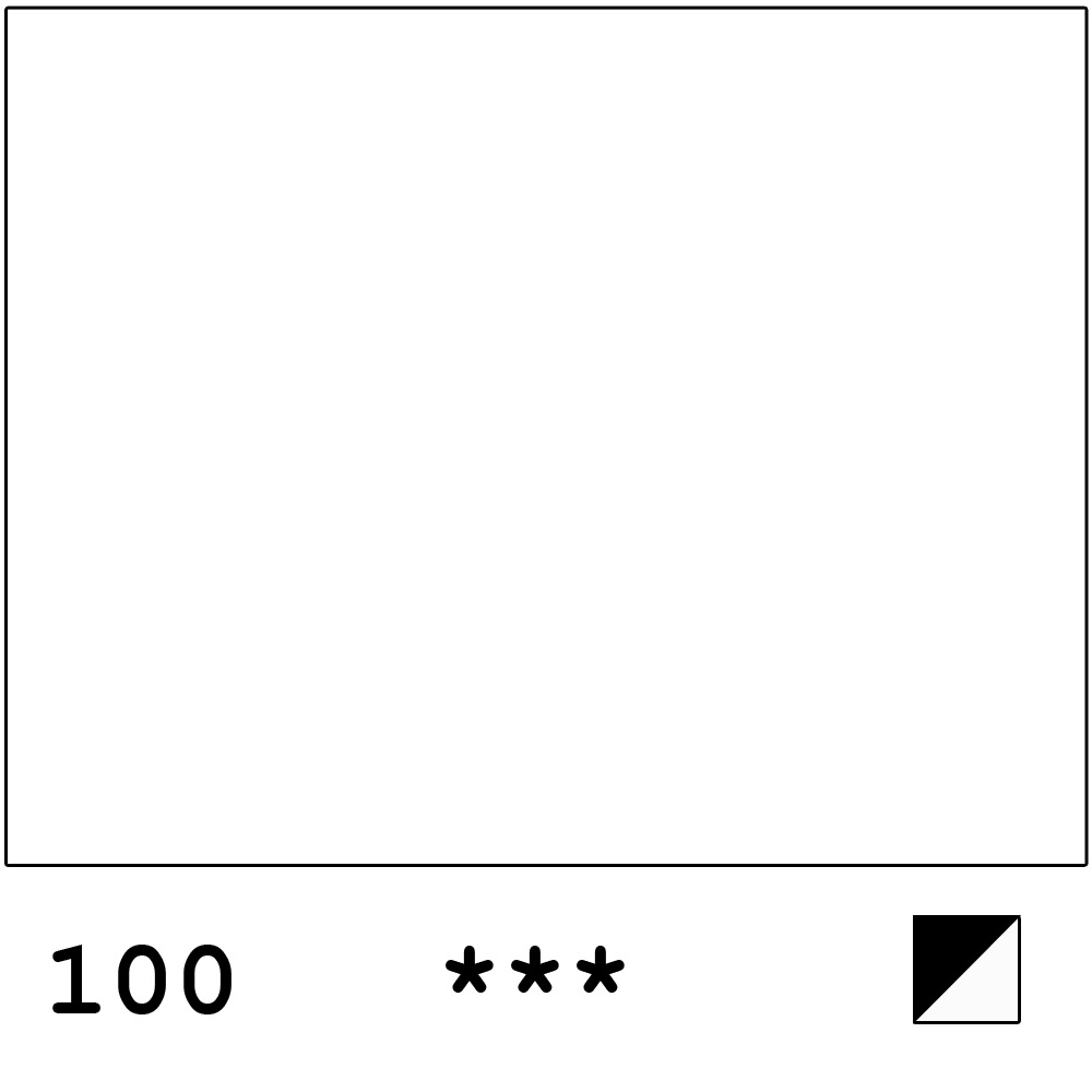 White Nights akvarelli 100 Zink White