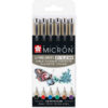 Pigma Micron 6kpl värikyniä, koko 05