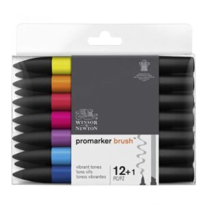 Promarker Brush 12+1 Vibrant tones