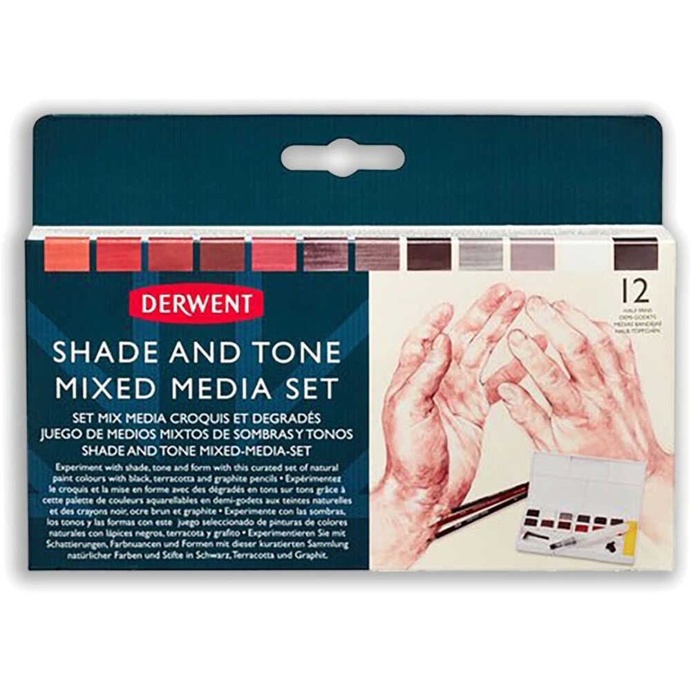 Derwent Shade and tone mixed media set