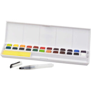 Alternative view of Derwent Inktense Pan travel set 24x1/2 nappia