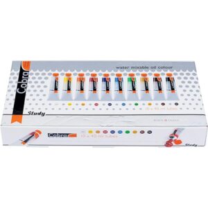 Cobra Study 10x40ml vesiohenteiset öljyvärit
