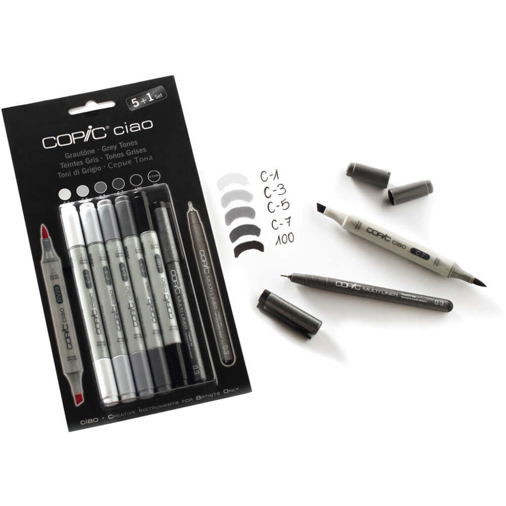 Copic Ciao 5+1 Greys