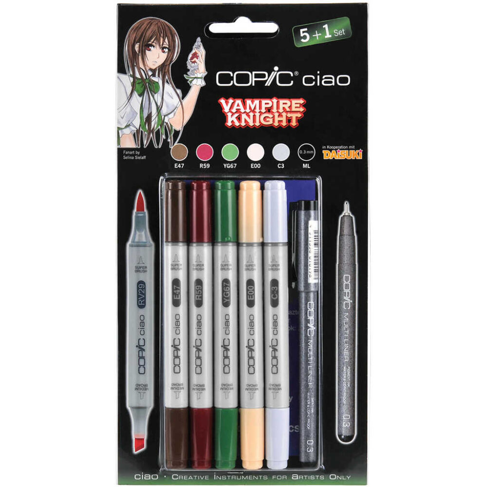 Copic Ciao 5+1 vampire knight