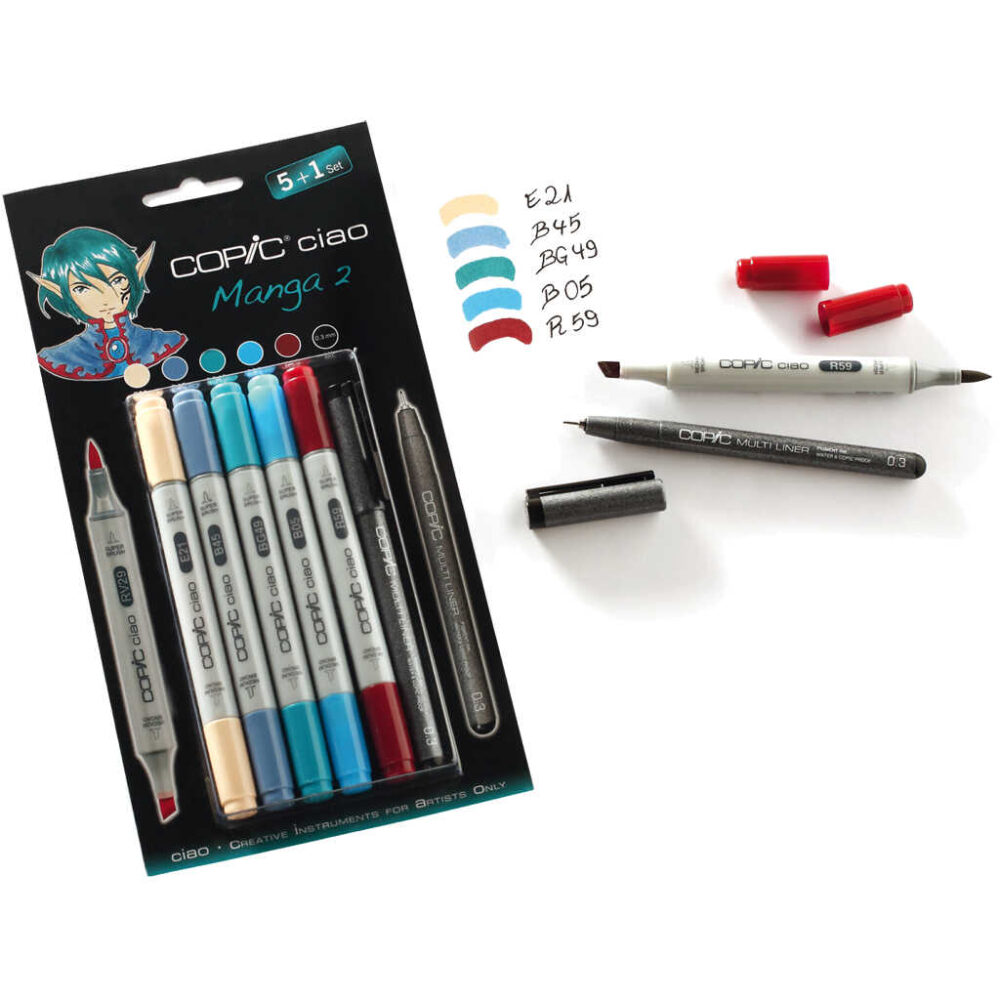 Copic Ciao 5+1 Manga