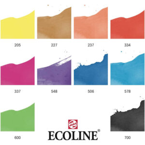 Ecoline akvarellitussit