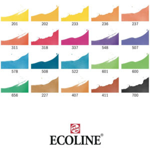 Ecoline 20 tussin värit