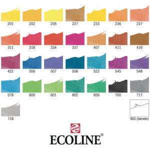 Ecoline 30 tussin värit