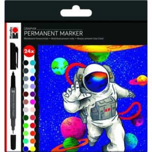 marabu permanent maker 24 tussin setti