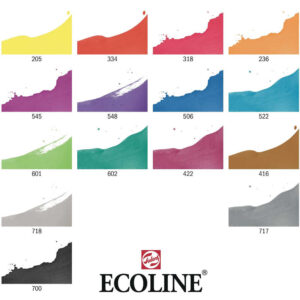 Ecoline akvarellitussit