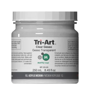 Tri-Art läpinäkyvä gesso maalausten pohjustamiseen