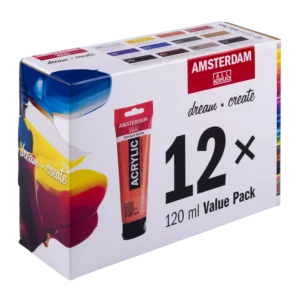 Amsterdam akryylivärit 12x120ml
