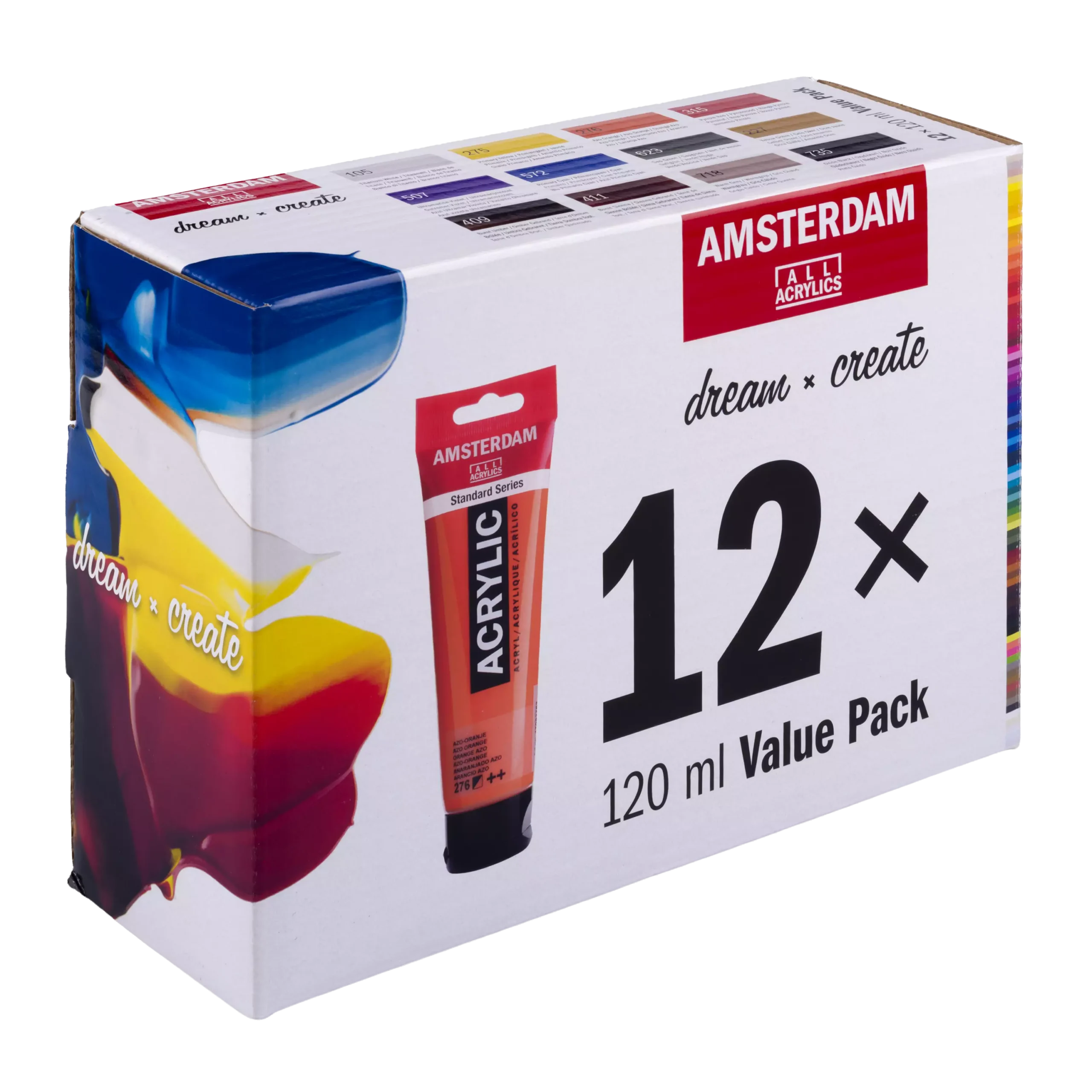 Amsterdam akryylivärit 12x120ml